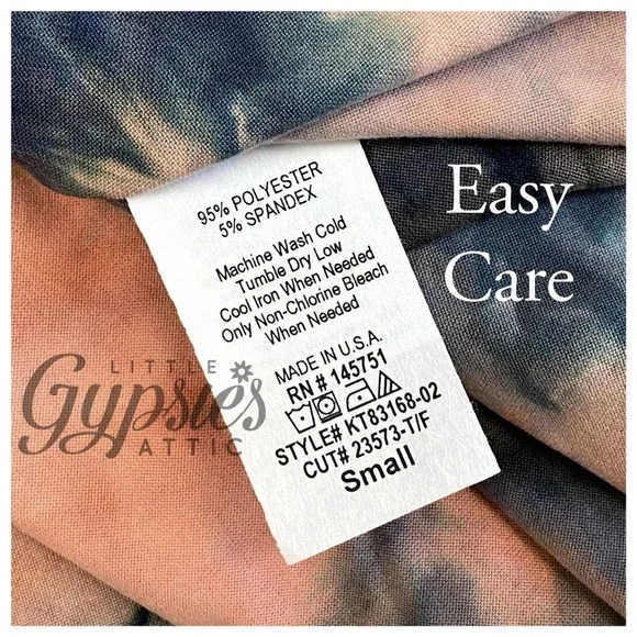 Galaxy Tie Dye Lux Comfort Top - Picture 10 of 15